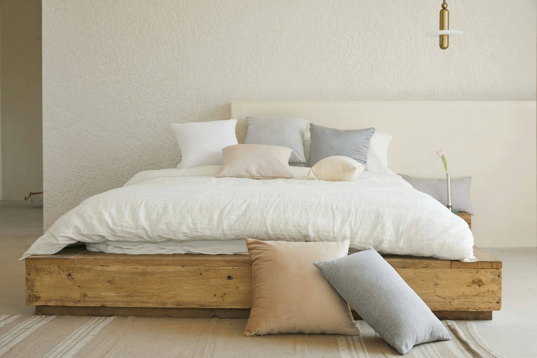 Bedroom with crisp linens ready for turnover